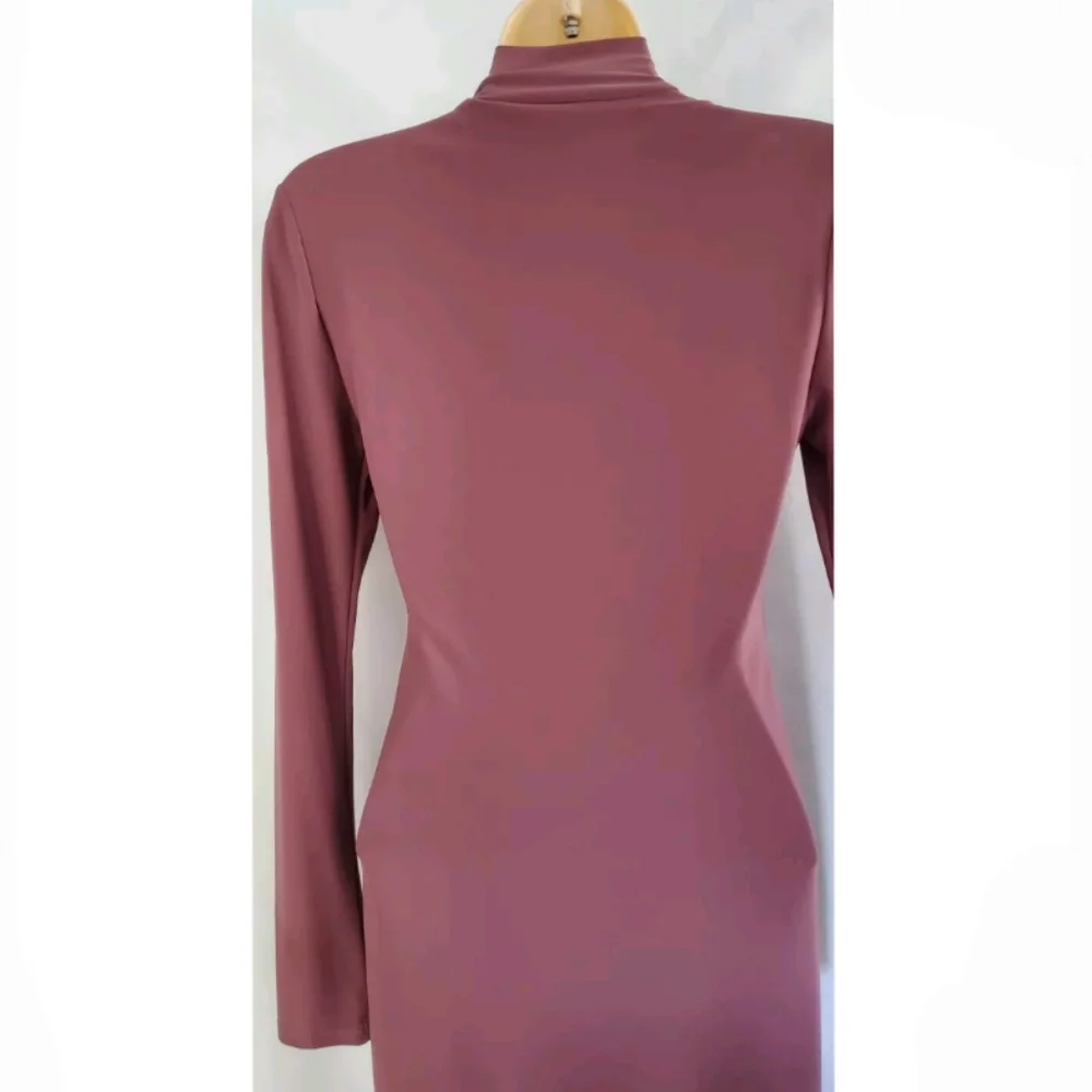 Women Fashion Nova Love Your FN Body Red Brown Stretch Long Sleeve Fully Size M - Picture 8 of 11